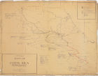 Mapa de Costa Rica, mostrando el estado de la carretera Inter-americana al 31 de mayo de 1957 y sistema de carreteras nacionales.