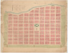 Plano de la población en la colonia de Aguas Arcas.